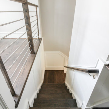 Project #72 | Modern Staircase with Horizontal Steel Rod Railing