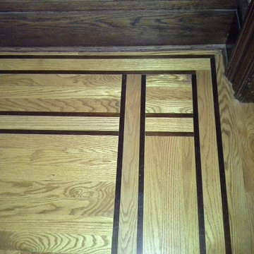 Hardwood borders and inlays