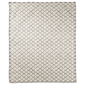 Fishnet Gray 50x60 Throw Blanket