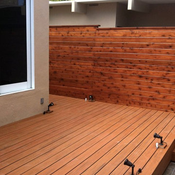 New fence and patio