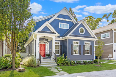 Inspiration for a coastal exterior home remodel in Other