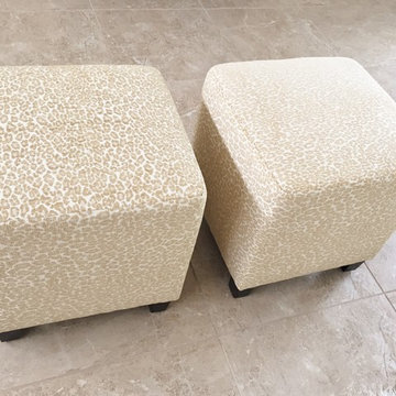 Leopard Ottomans