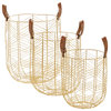 Glam Gold Metal Storage Basket Set 561875