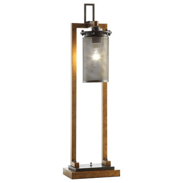 Gibson Table Lamp, Metal Copper And Iron Finish