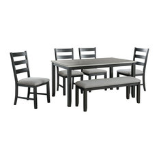 50 Most Popular Transitional Dining Room Sets With Benches For 2021 Houzz
