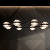 Milano 33" ETL Certified Integrated LED Height Adjustable Chandelier, Black