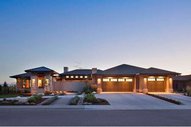 Inspiration for a craftsman exterior home remodel in Other