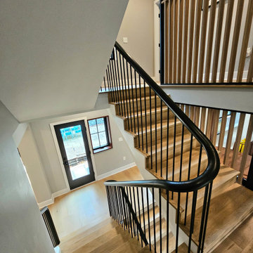 Project #115 | Staircase with Continuous Rail System Without Newels
