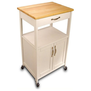 Catskill Craftsmen Roll About Kitchen Cart Cherry Stain