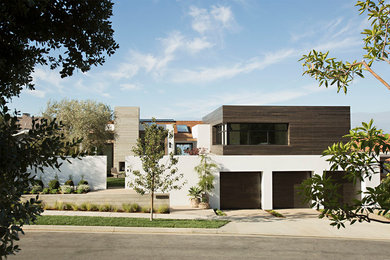 Example of a trendy home design design in Orange County