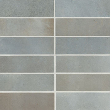 Celine 2" x 6" Matte Porcelain Floor & Wall Tile, Blue (66-pack/5.33 sqft.)