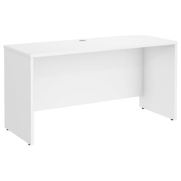 Studio C 60W x 24D Credenza Desk in White - Engineered Wood