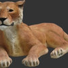 Life Size Lioness Lying Down Statue