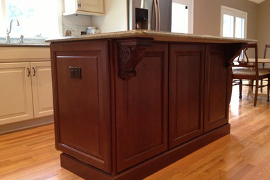 Elegant kitchen photo in Boston