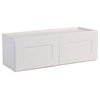 Design House 613455 Brookings 15" x 36" Double Door Wall Cabinet - White
