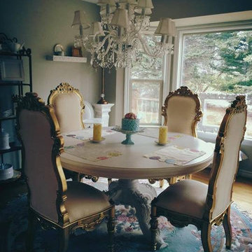 Noblesse Chair - Gold Leaf - Client Photo