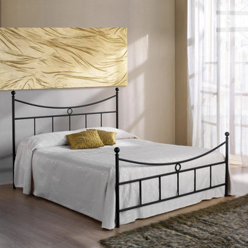 Gabbiano tubular wrought iron bed by Cosatto Letti