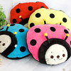 Sirotan - Ladybug Pink Blanket Pillow Cushion / Travel Blanket (39.4"-59.1")