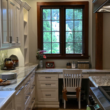 Farmhouse Kitchen Remodel | Rich Wood Accents & Expanded Chef’s Layout