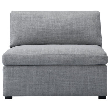 Ines Sofa 1-Seater Single Module Gray Fabric