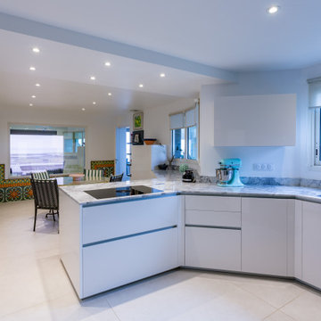 Création d'une cuisine atypique dans une maison d'architecte