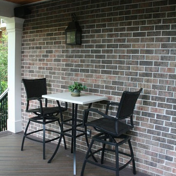 Low-maintenance Trex Transcend deck with aluminum handrail