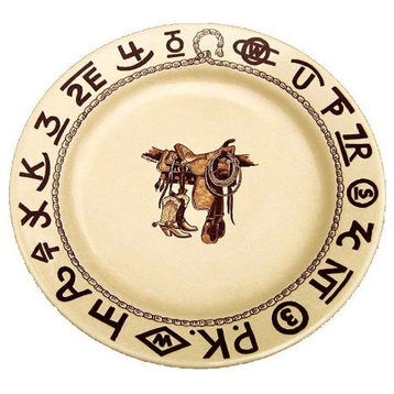 Boots and Brands Western China Plates, 9.5" Lunch Plates