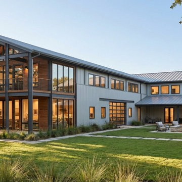 Steel Frame Home with Car Collection Barn