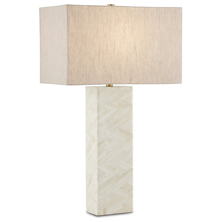 Elegy White Table Lamp