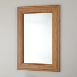 20" Portola Bamboo Vanity Mirror - Bathroom Mirrors