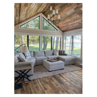 Modern Lakehouse on Woman Lake - Transitional - Sunroom - Minneapolis ...