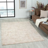 Alistaire Beige/Ivory Abstract Contemporary High-Low Area Rug, 2' X 3'