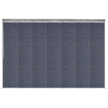 Azure 7-Panel Track Extendable Vertical Blinds 110-153"W