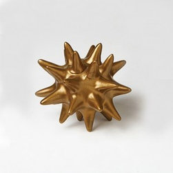 Small Antique Gold Urchin Object | Pulp Home - Desk Accessories