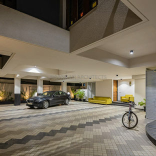 Esempio di garage e rimesse etnici