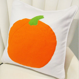 Fall Slipcover for 22"x 22" pillow- Great Pumpkin - Decorative Pillows