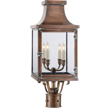 Bedford Hanging Lantern, 4-Light, Natural Copper, 24.5"H (CHO 7820NC-CG 2UZVD)