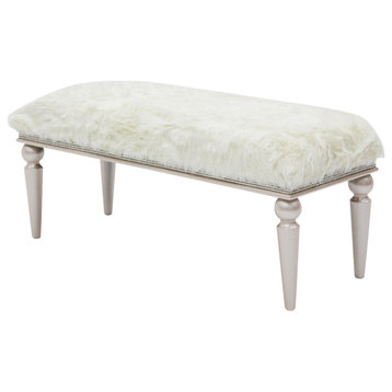 Glimmering Heights Accent Bench - Ivory