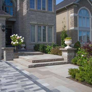 Contemporary Front Landscaping - Richmond Hill