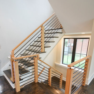 Project #69 | Contemporary Staircase with Horizontal Metal Rods