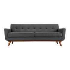 50 Most Por Down Sofas Couches For 2018 Houzz Lexmod Engage Upholstered Fabric Sofa Gray Sofas