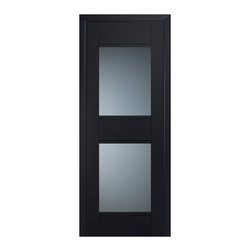 Milano Doors - Milano-51U Black mat Interior Door, 28x80, Door Slab Only - Interior Doors
