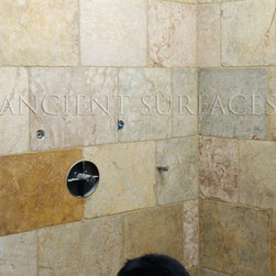 Master Bathrooms Tiles and  Antique Limestone - Showerheads And Body Sprays