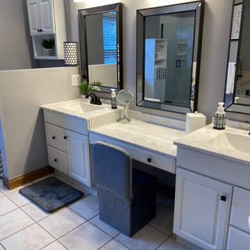 Cultured Marble Shower and Bathroom Makeover