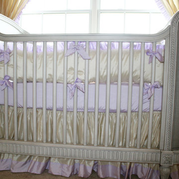 Princess Nursery in Lavender with Glitter Wall