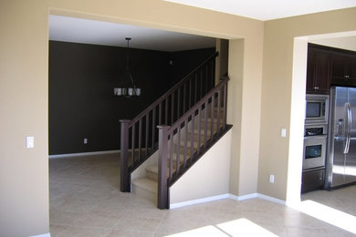 Transitional dining room photo in San Diego