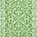 Green Decore - Lightweight Reversible Plastic Rug Gala, Herbal Garden/Ivory, 4'x6' - Easy to clean  Resistant to moisture and can simply be wiped clean.