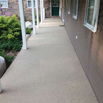 Spray Texture Concrete Overlay