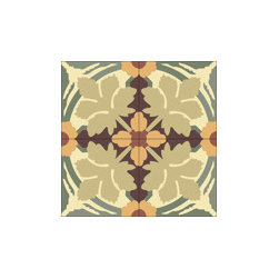 "Jardinage" 8x8 Encaustic Cement Tiles - Wall And Floor Tile