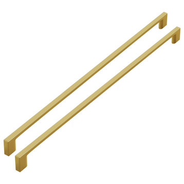 Dowell Series 3008 Handles, 320mm/12.6" CTC, 3-Pack, Brushed Brass